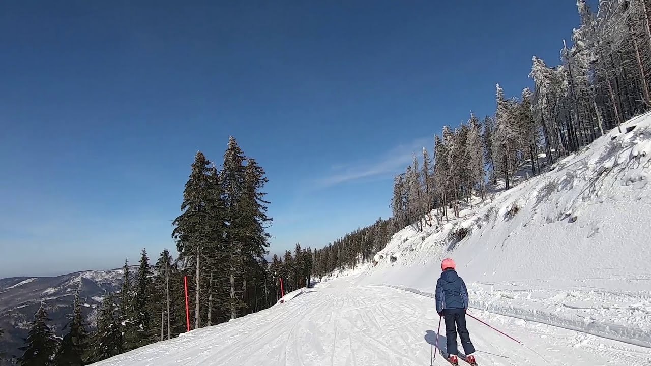 Szczyrk Mountain Resort, 2021-02-20, trasy nr 3C i 21 (Zbójnicka Kopa - Jaworzyna)