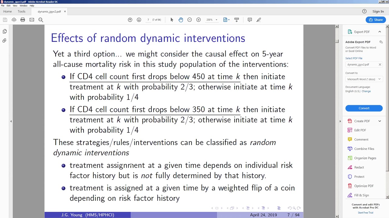 CIMPOD - Dr. Jessica Young's workshop on Inverse probability weighting and the parametric g-formula