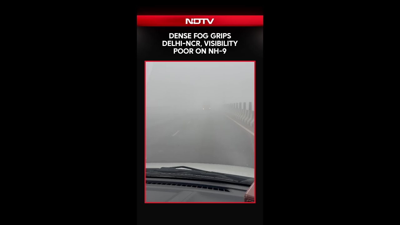 Delhi Fog | Dense Fog Wraps Delhi, Nearby Cities, Visibility Very Poor At NH-9