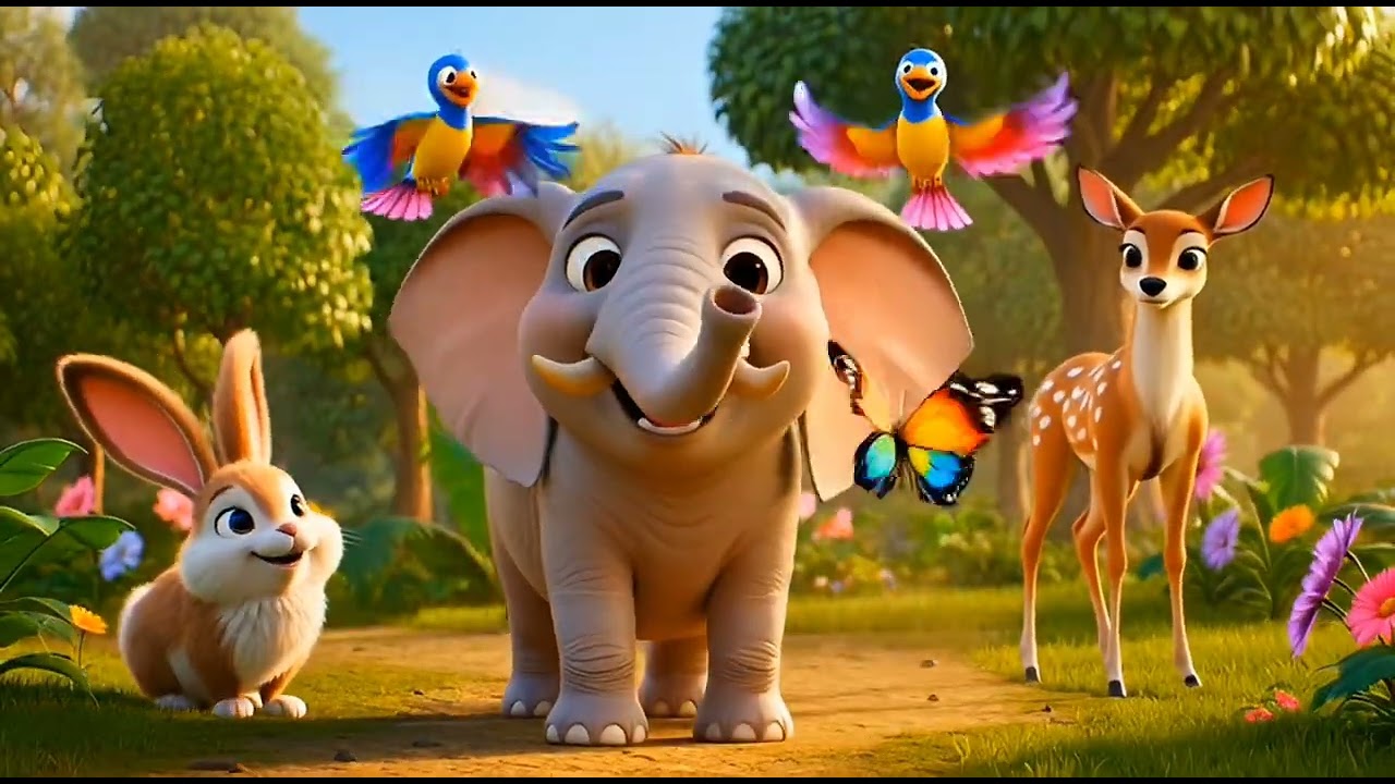 Hathi Raja Dance | Cute Baby Elephant Jungle Song | Kids Cartoon Animation