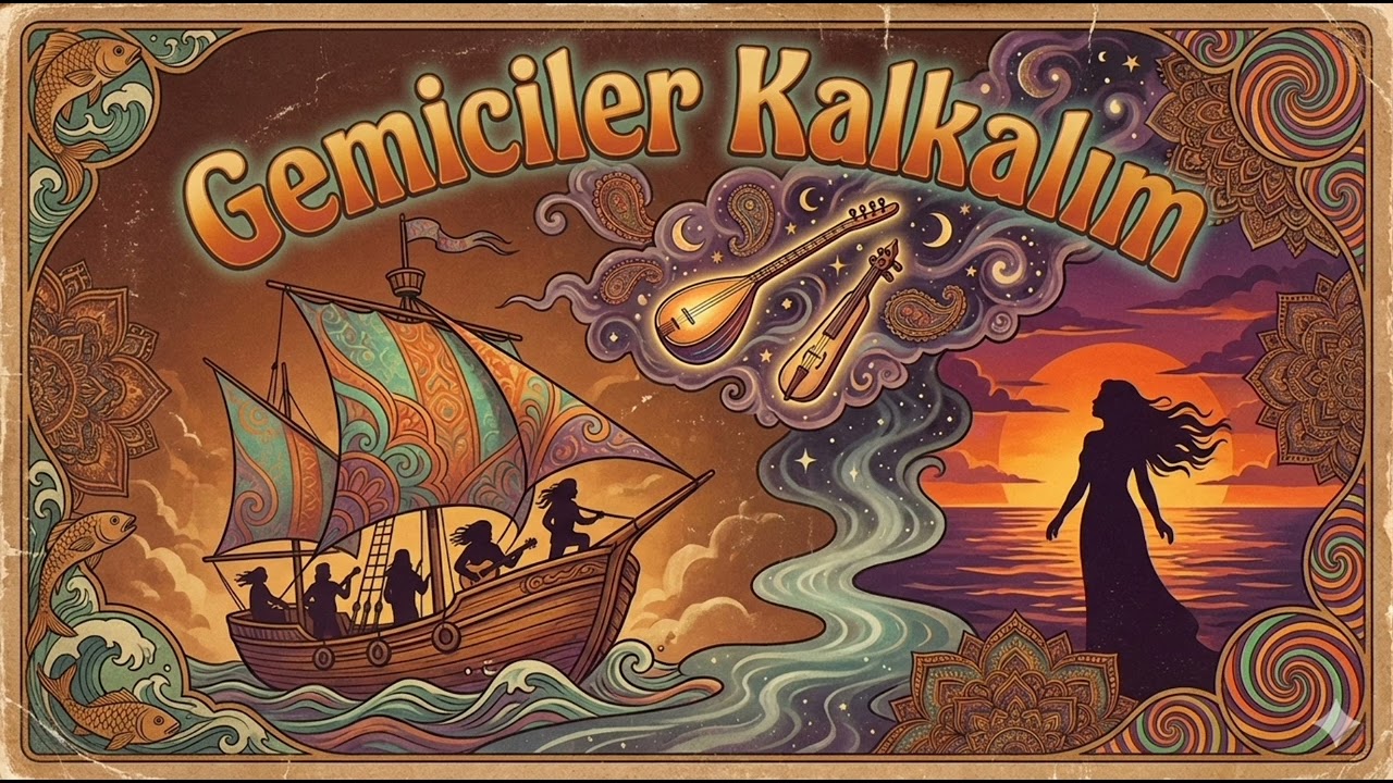 Gemiciler Kalkalım 🎸⛵ Anadolu Rock | 70s Turkish Psychedelic Folk Rock