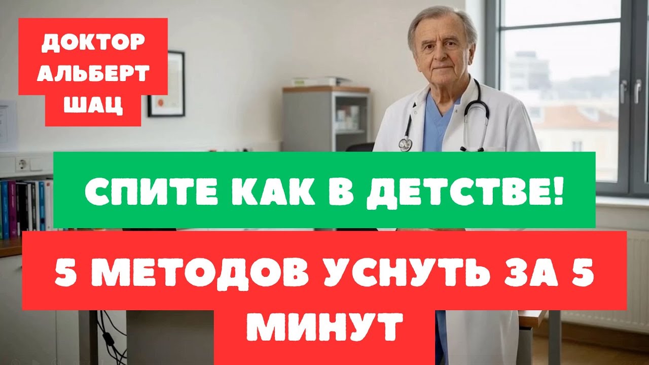 НЕ МОЖЕТЕ УСНУТЬ? ДокторАльберт Шац раскрыл 5 ЗАБЫТЫХ методов для глубокого сна после 60 лет