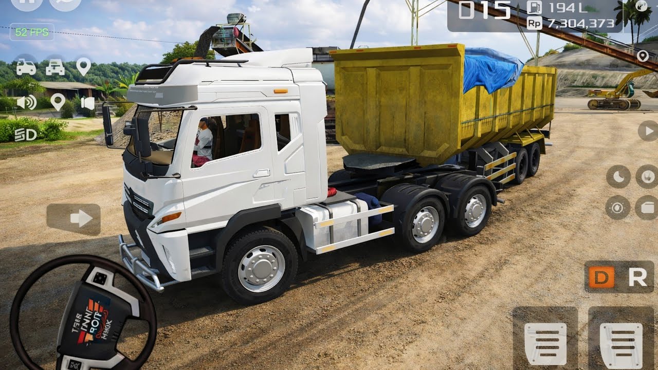 🚛Truck simulator Indonesia by Maleo 🐔ULTRA Graphics ✅Construction sand delivery Gameplay