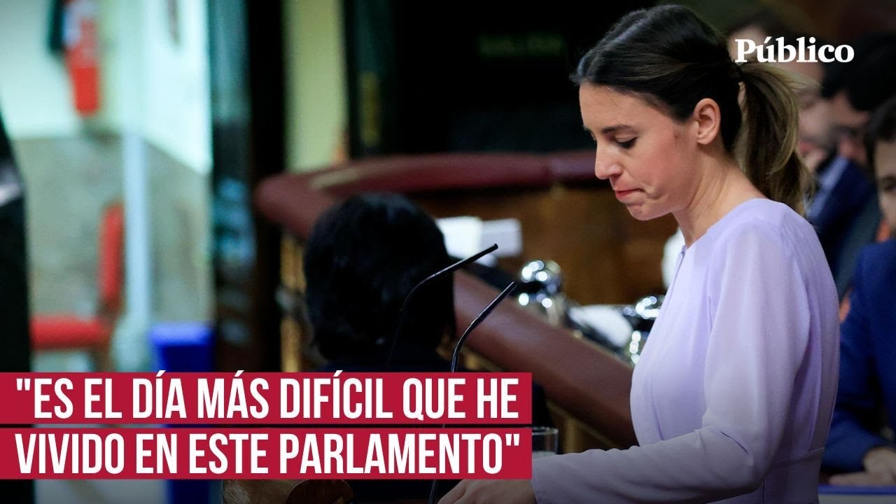 El discurso de Irene Montero ante la reforma de la ley del 'sólo sí es sí': 