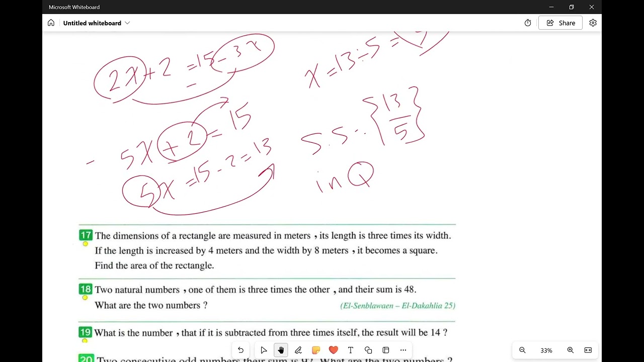 Linear equation