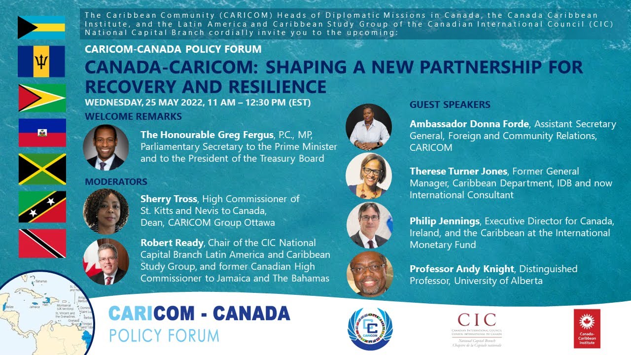 CARICOM-CANADA POLICY FORUM | Canada-CARICOM: Shaping a New Partnership for Recovery and Resilience