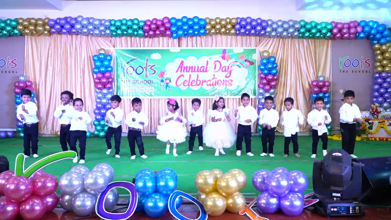 Annual day 2024-2025 Nursery children performance for rhymes.