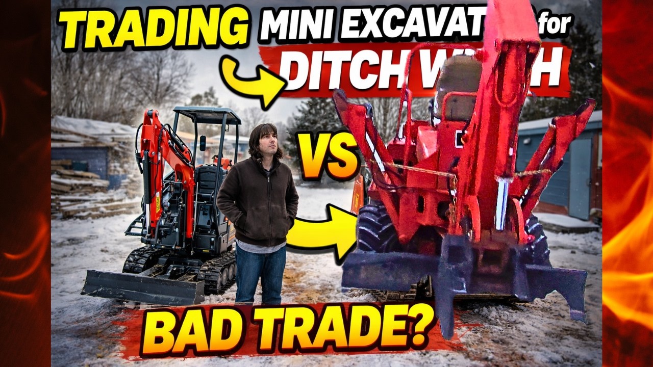 Will the old Ditch Witch run and be worth trading a new mini excavator for?