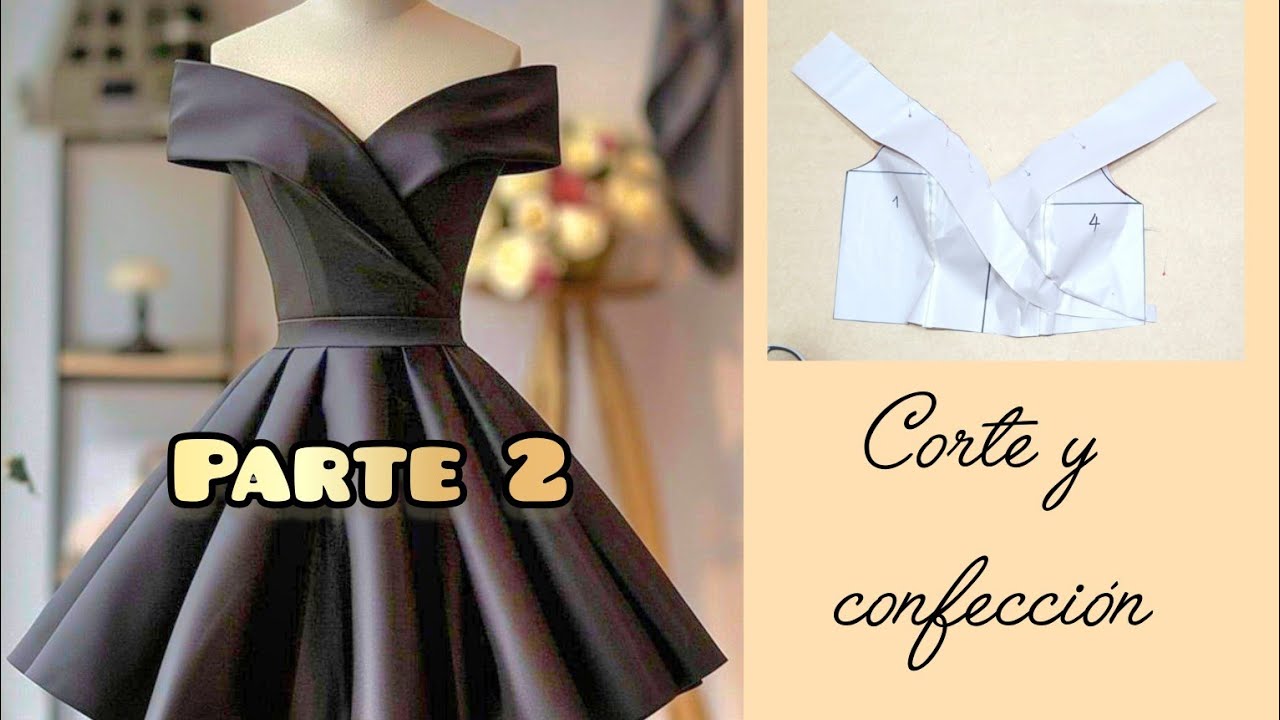 Vestido de Hombros Caídos Parte 2 // Corte y Confección