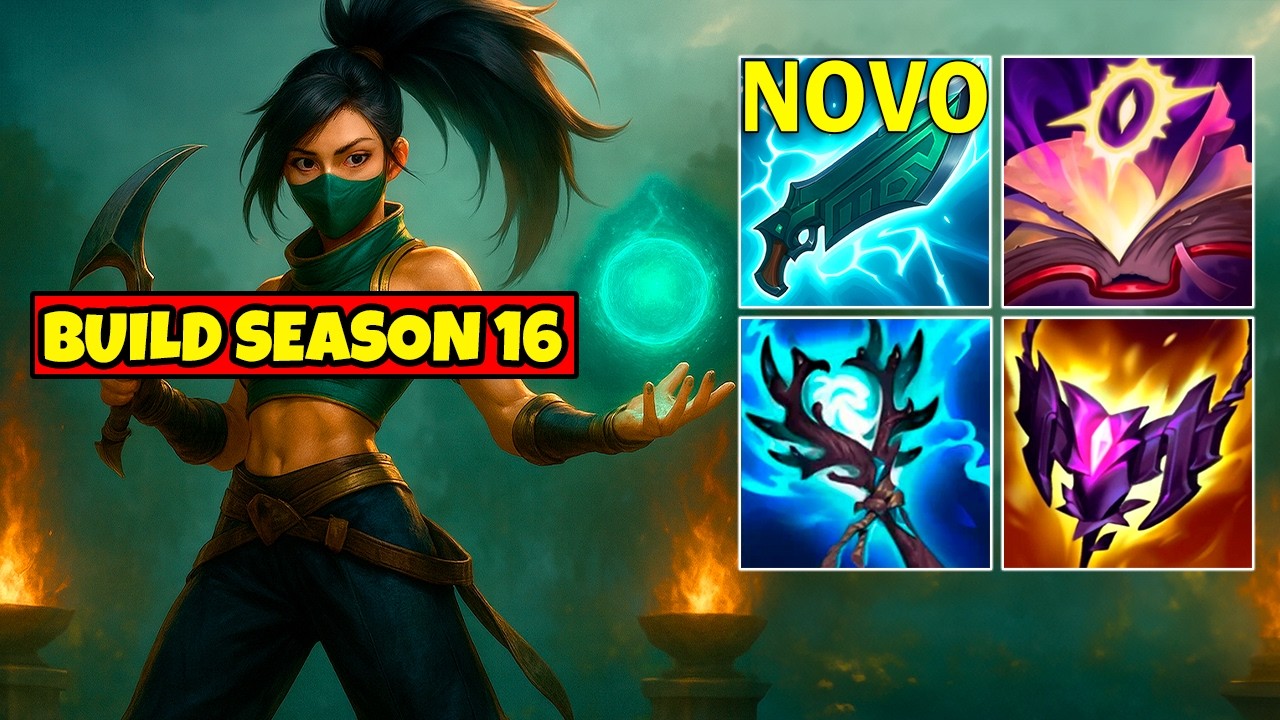 ESSA AKALI COM OS ITENS DA SEASON 16 T&Aacute; IMPAR&Aacute;VEL