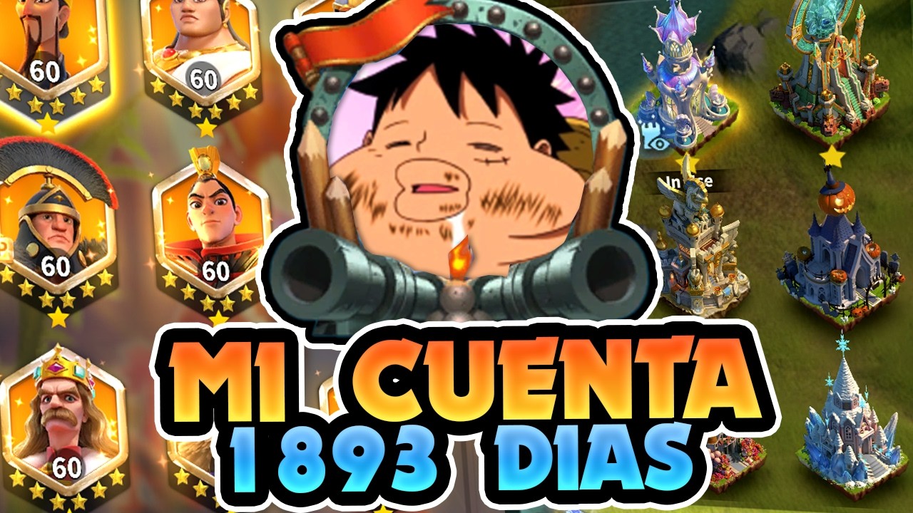 ESTO TIENE MI CUENTA de RISE OF KINGDOMS DESPUES de 1893 DIAS!