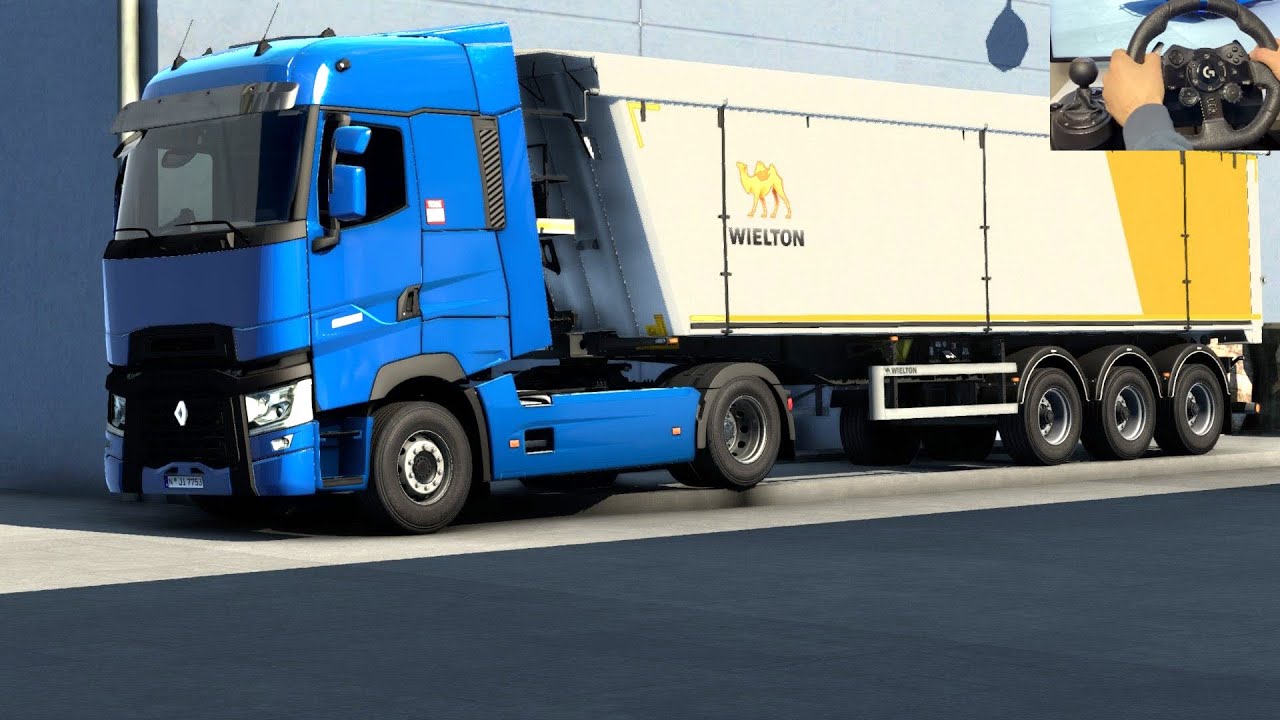 ETS 2 - Renault T Range Transporting Gravel from Bratislava