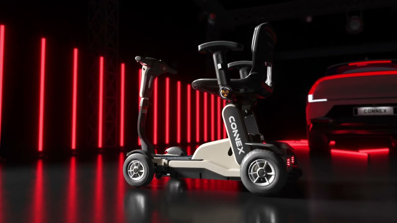 Nieuw! Motion Healthcare Connex - Automatisch Opvouwbare Scootmobiel & Splitsbaar Frame!