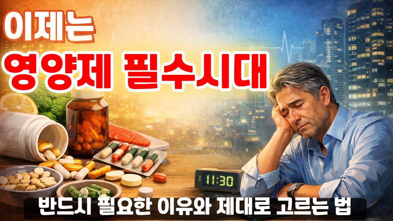 이제는 영양제 필수시대 #영양제추천 #중년건강 #비타민