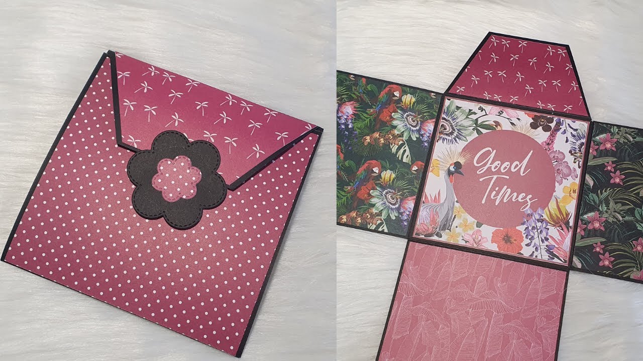 Mini Album Enveloppe Facile 🥰😍🥰 Débutante 100% Action  #tuto #album #facile #scrapbooking #débutante