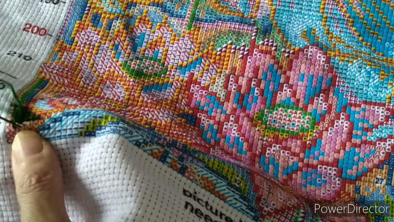 d&eacute;marrage de la toile 9ct #vipcrossstitch #crosstitch #crossstitch #partenariat #pointdecroix