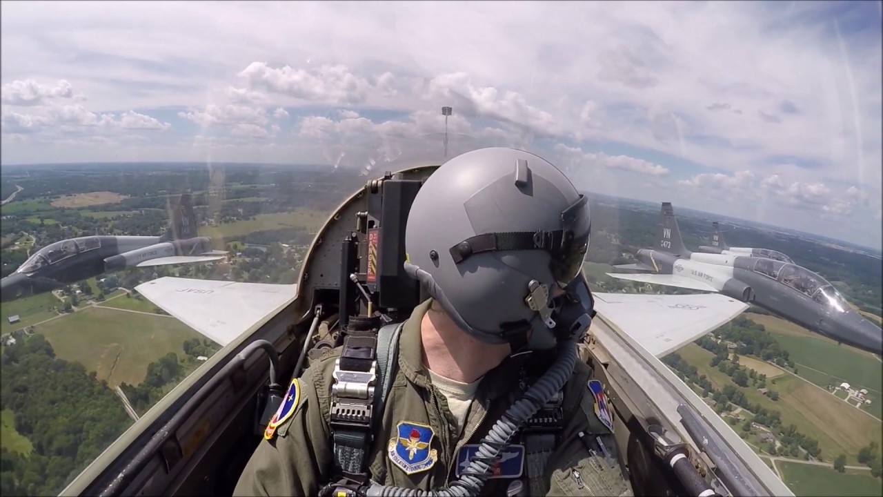 T-38C 4-ship Airshow Flyover