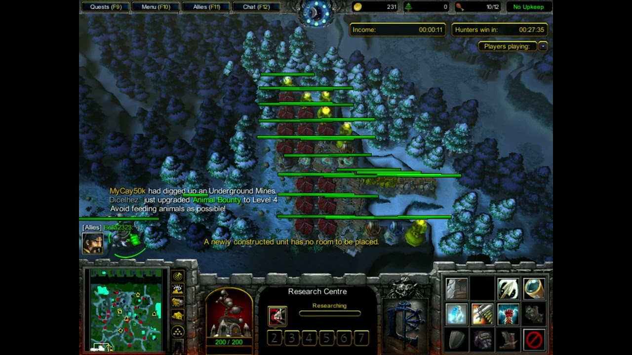 FARMER VS HUNTER 2025 (Frozen Throne) - Almost defeated two hunters.