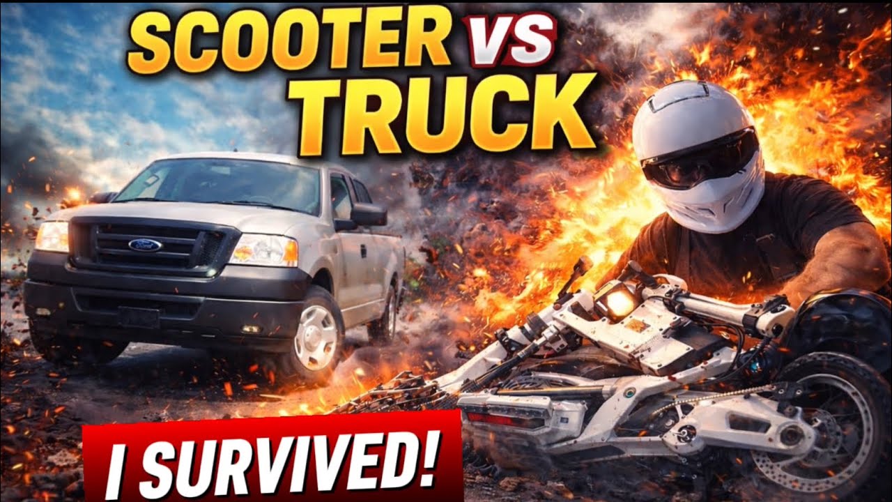 I Didn't See the Truck Coming - Electric Scooter Crash Story (Hooga Daytona)