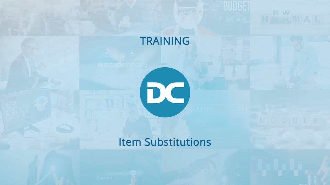 Item Substitutions in Business Central