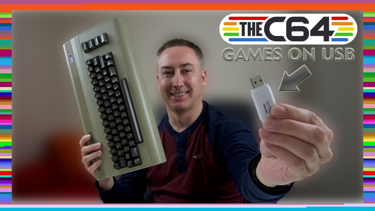 THE C64 | HOW TO LOAD GAMES from a USB Drive on THE NEW C64