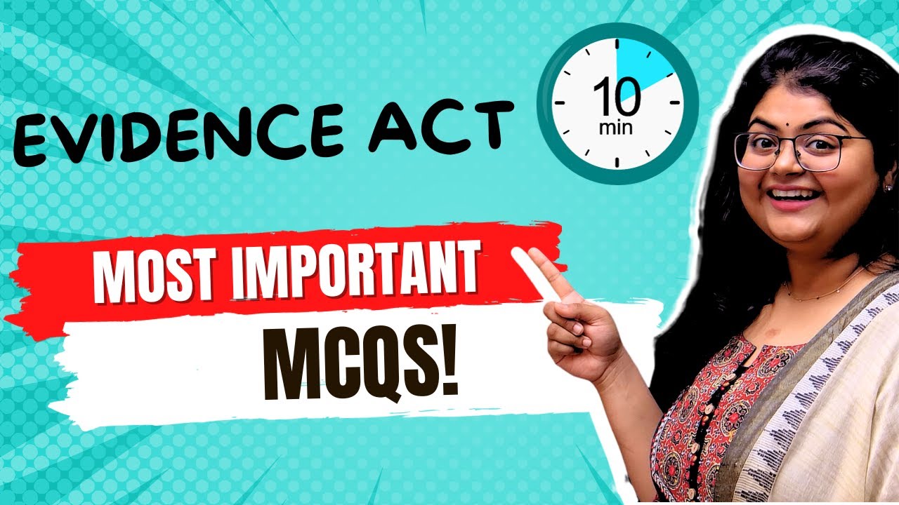 Evidence Act  Important MCQs  - Part 2
