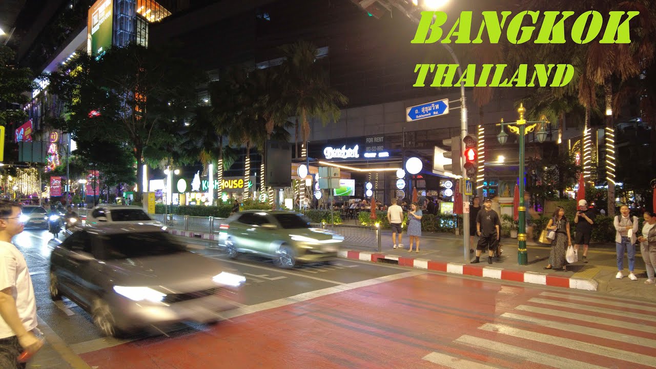 Bangkok Night Walk on Thonglor and Sukhumvit road | Khám phá Băng Cốc 2025