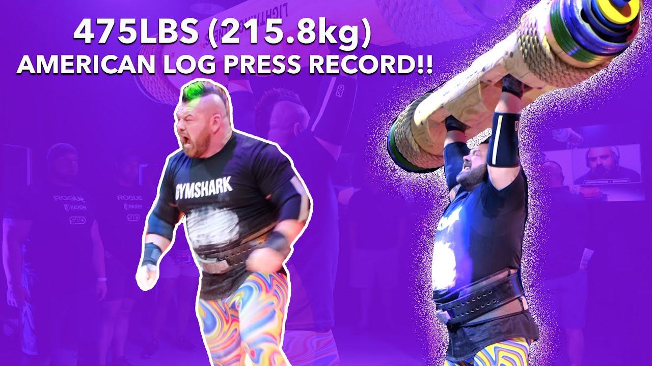 AMERICAN LOG PRESS RECORD 475LBS - BEHIND THE SCENES!
