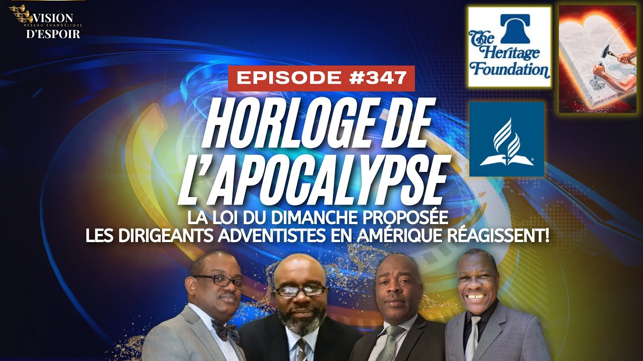 Horloge de l'Apocalypse EP #347 | 24 Janvier 2026 | VISION D'ESPOIR TV