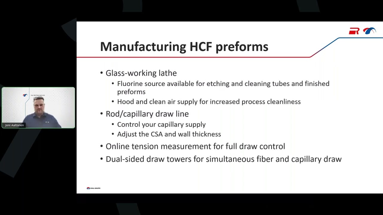 Manufacturing Solutions for Hollow Core Fibers