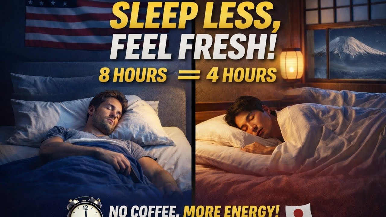 How to Sleep LESS and Wake Up FRESH Like the Japanese (No Coffee!)