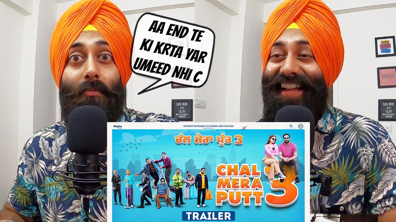 REACTION on Chal Mera Putt 3 (Trailer) | Amrinder Gill | Simi Chahal | Sanmeet Singh