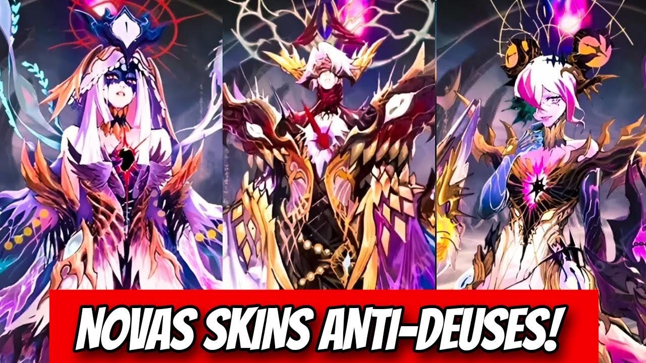 NOVAS SKINS ANTI-DEUSES!😱 VOTAÇÃO PARA SKIN M8 REVELADA! MOBILE LEGENDS EM PORTUGUÊS