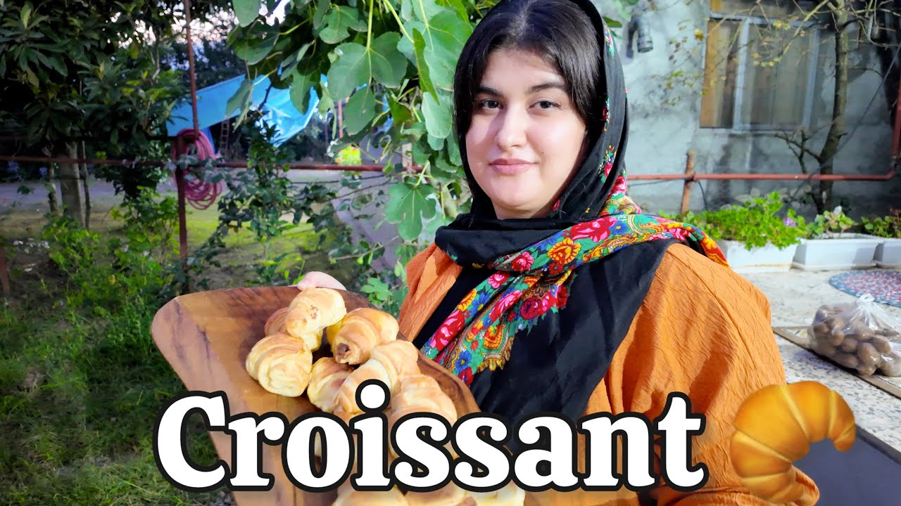 Making Homemade Croissants in the Village | Butter Croissants in Nature 🥐 | Köyde Kruvasan Yapımı