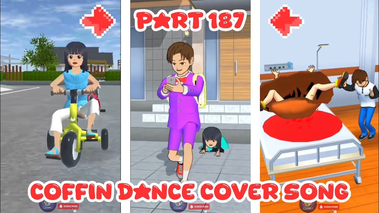 Short videos collection - Sakura school simulator - part 187 - Coffin dance song cover 