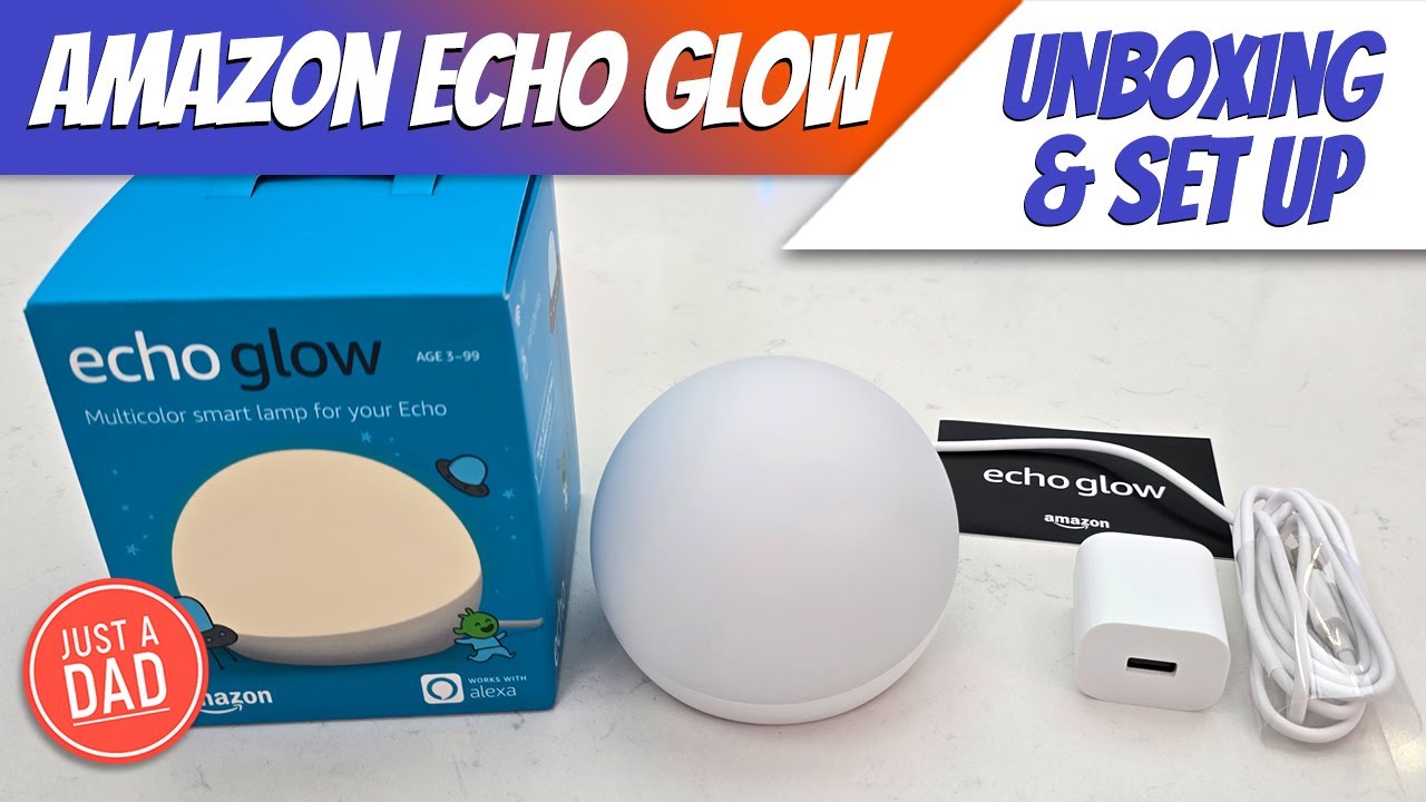 Amazon Echo Glow Smart Lamp Works with Alexa  UNBOXING & SET UP