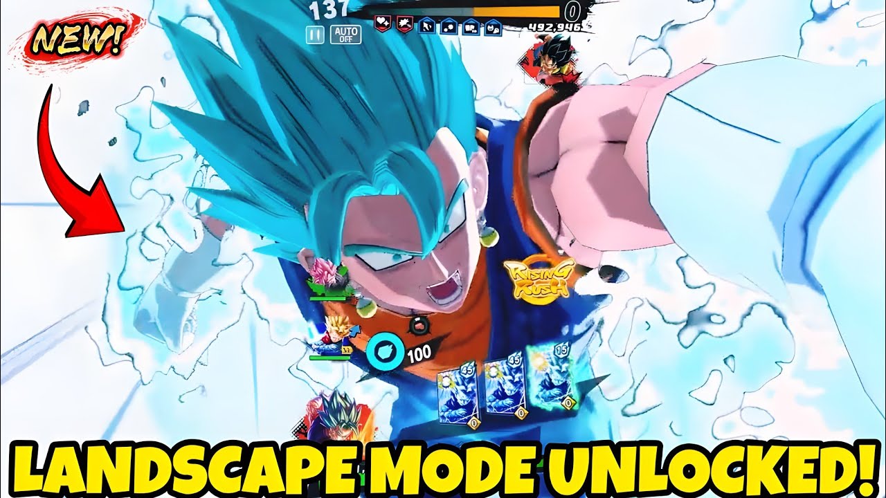 КАК ИГРАТЬ В DRAGON BALL LEGENDS В ЛАНДШАФТНОМ РЕЖИМЕ! (ПРОСТОЙ СПОСОБ)