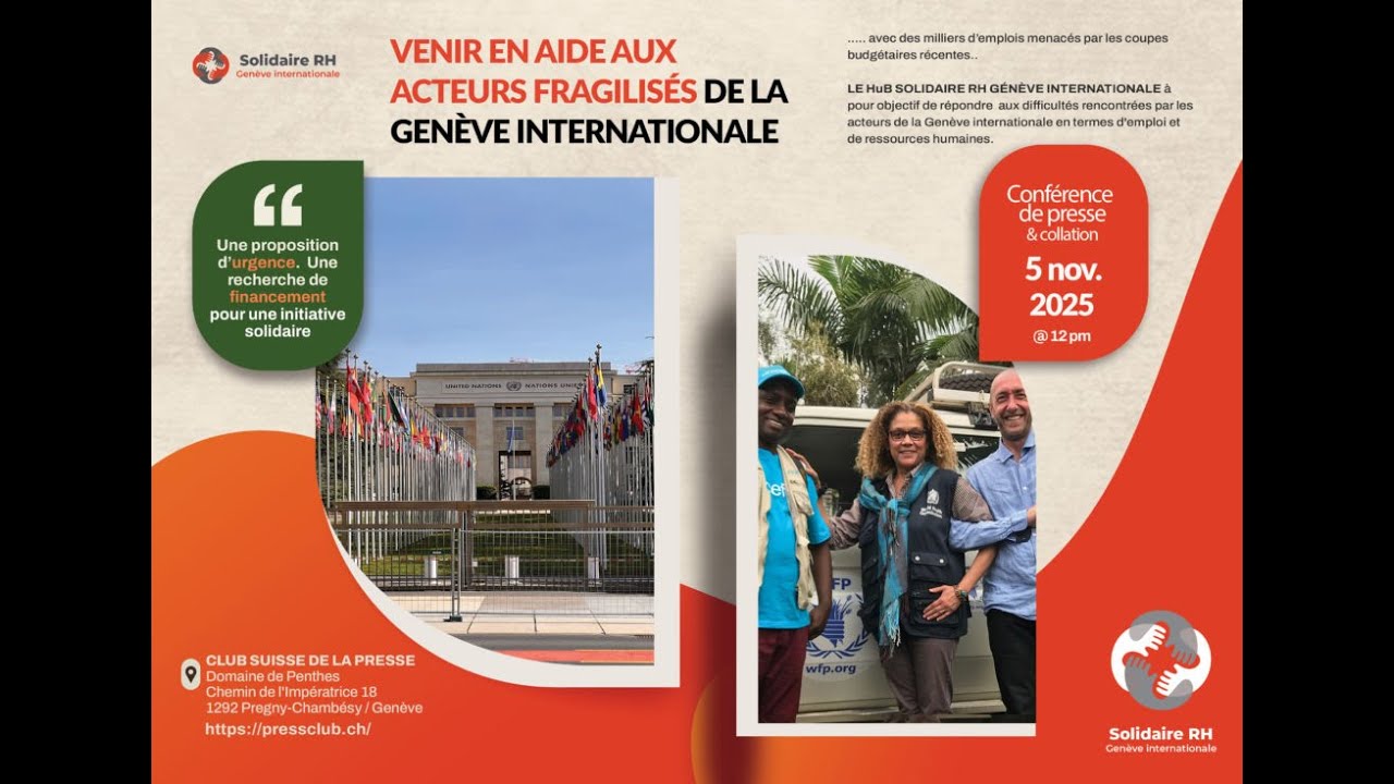 Genève int. et emplois menacés : Un HuB Humanitaire RH, une solution pour faire face à la crise ?