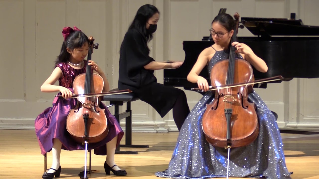 Concerto for Two Cellos by Vivaldi, Ella and Mia Wimbiscus, celli