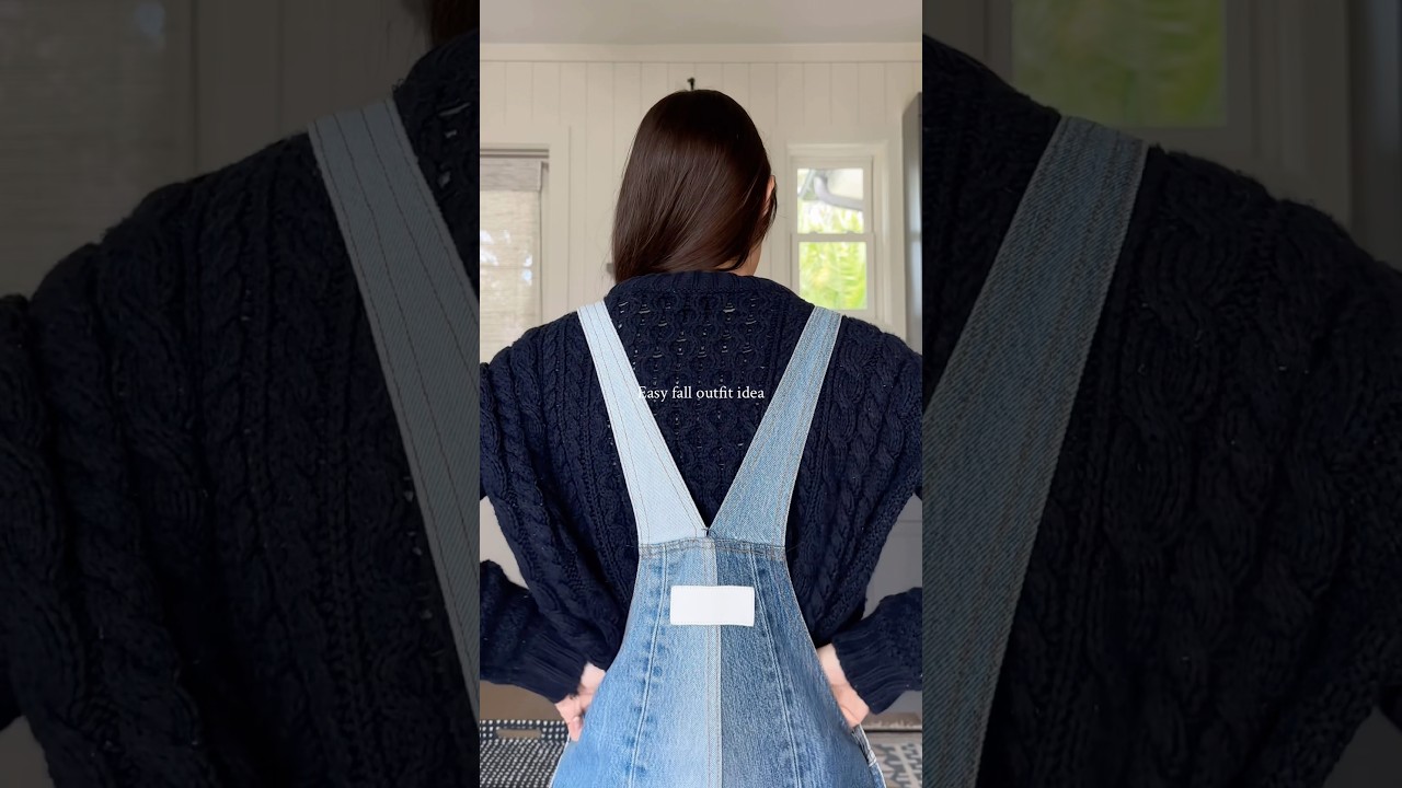 The easiest way to wear overalls🍂👖 fave fall outfit combo #outfits #ootd #fashion #trending #fyp
