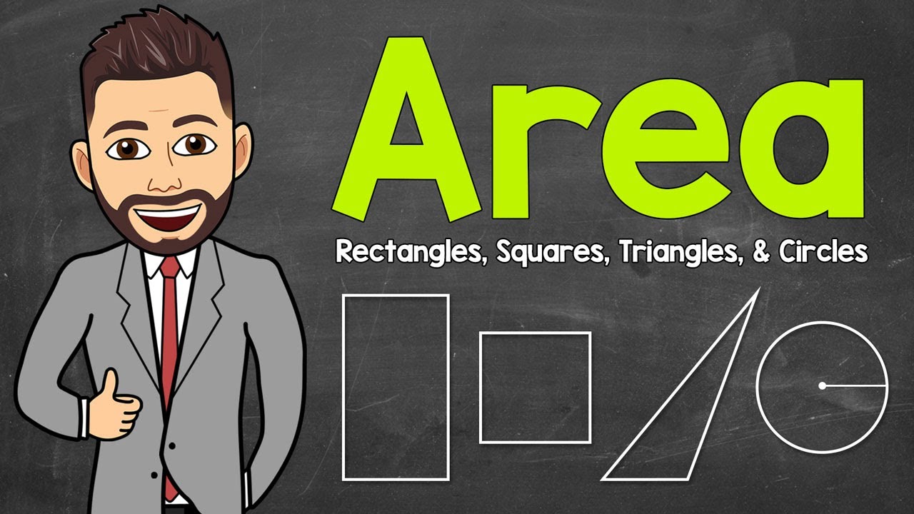 How to Find Area | Rectangles, Squares, Triangles, & Circles | Math Mr. J