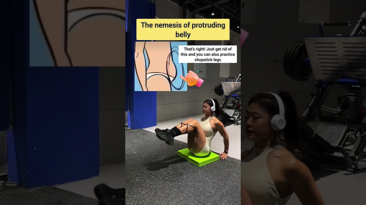 If your lower abdomen is protruding, you can practice like this,