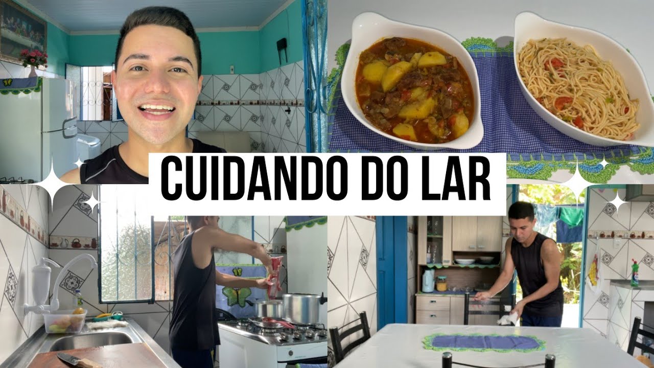 ORGANIZEI A CASA | FIZ CARNE GUISADA COM BATATAS E MACARRÃO PARA O ALMOÇO
