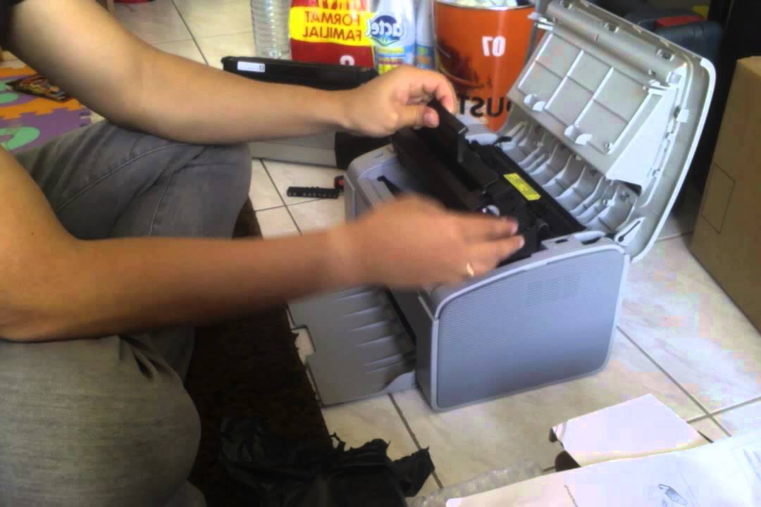 Remplacer la cartouche noir de l'imprimante Samsung ML-2160