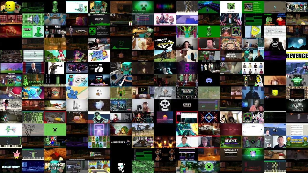 Creeper Aw Man / Revenge but it's a Mashup of 196 versions