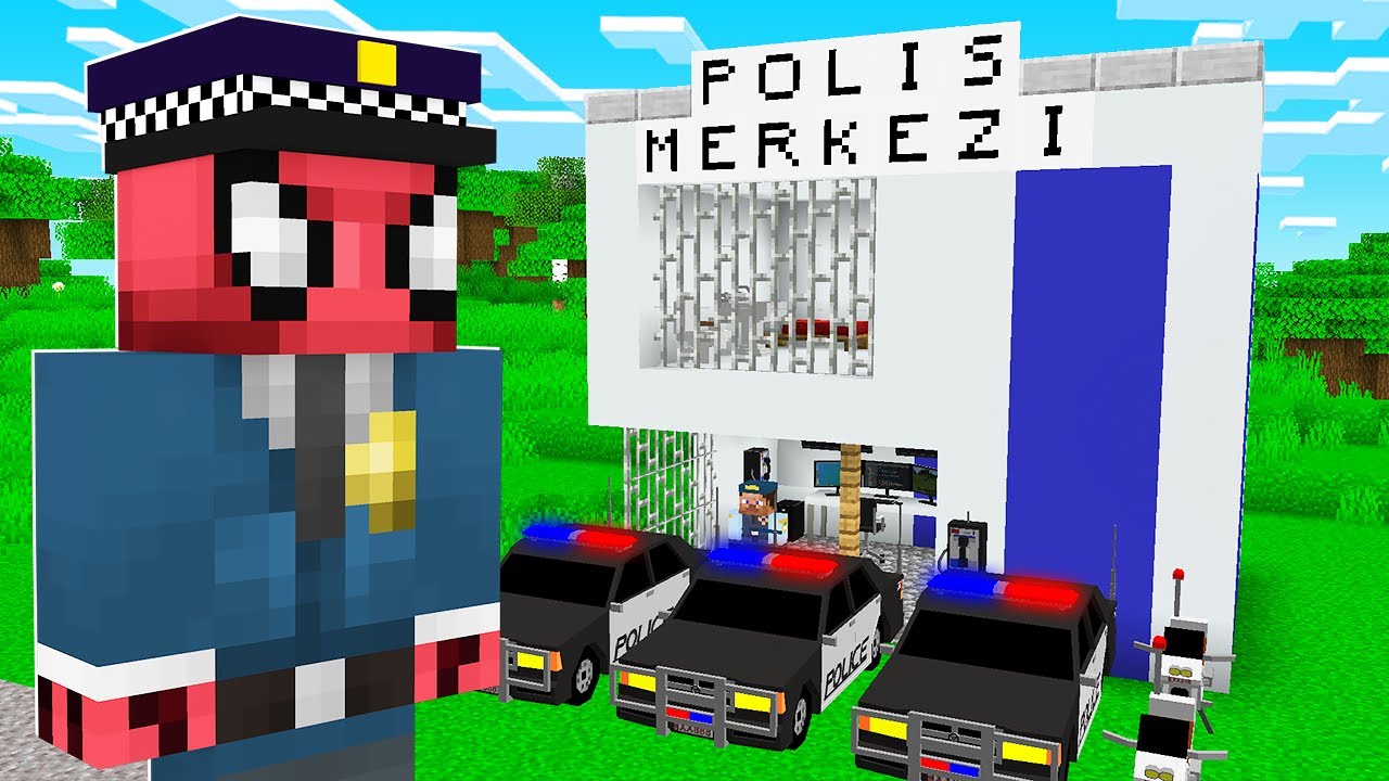 FERİTED'İN YENİ POLİS MERKEZİ 🚓 - Minecraft