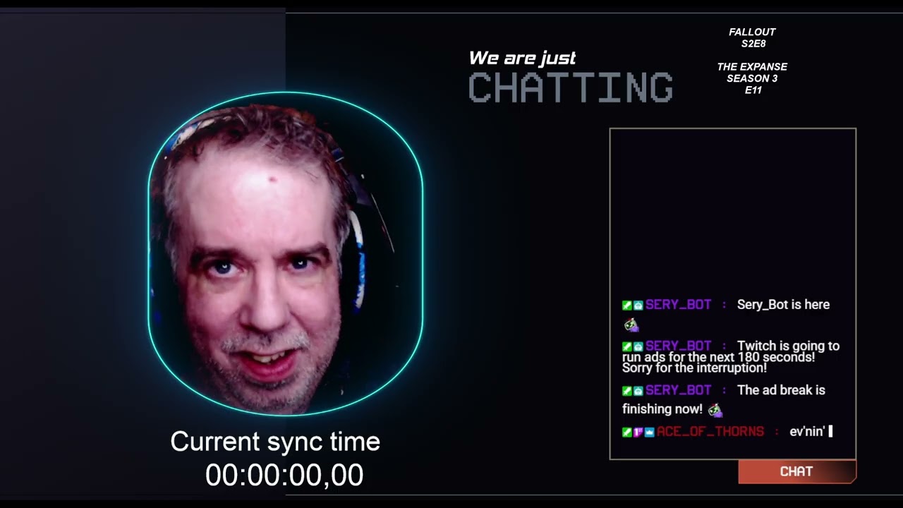 BYOC Double bill - Fallout S2e8 + The Expanse s3e11 (reaction/chat - no audio or video from the show