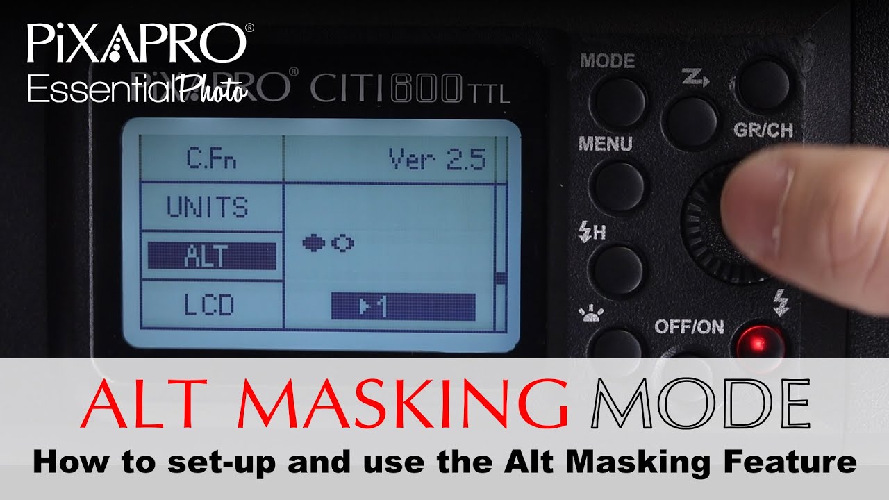 How to Alt Mask with CITI600/AD600 and CITI300/AD300 Flashes