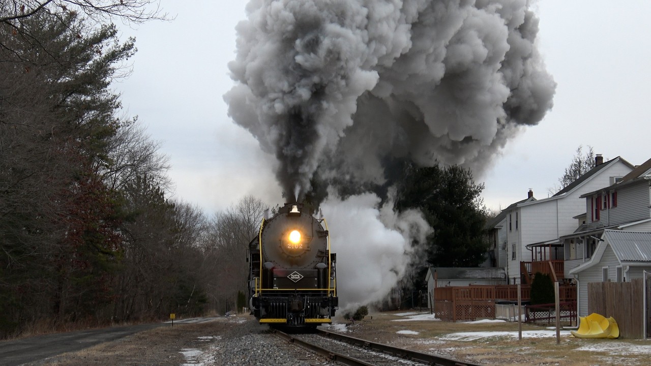 Icy Iron Horse Ramble with Reading & Northern 2102