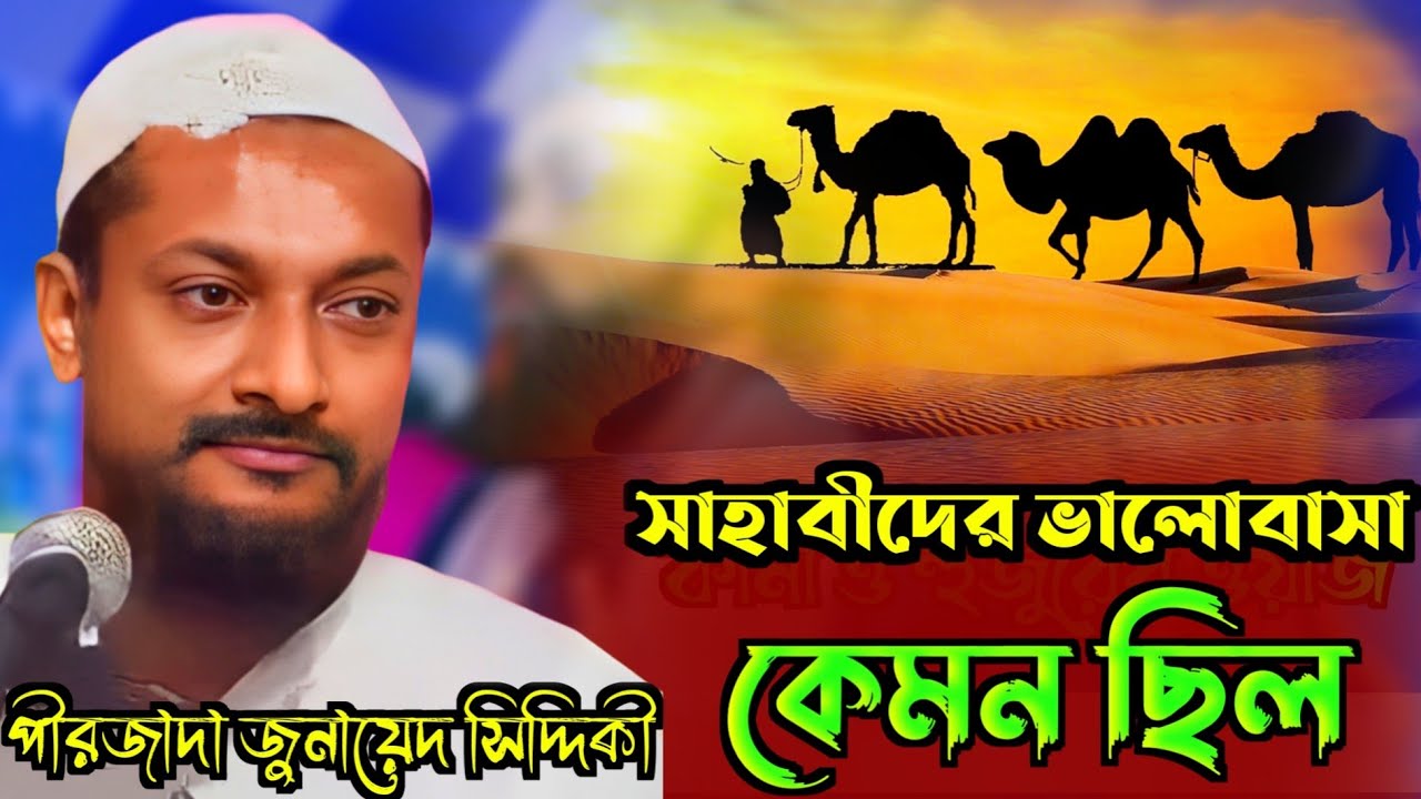 সাহাবাদের ভালোবাসা কেমন ছিল    | Pirzada Junaid Siddiqui Saheb /জুনায়েদ সিদ্দিকী ওয়াজ